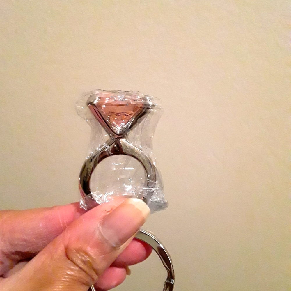 diamond ring keychain
